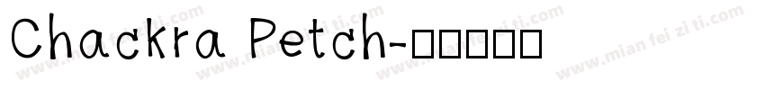 Chackra Petch字体转换